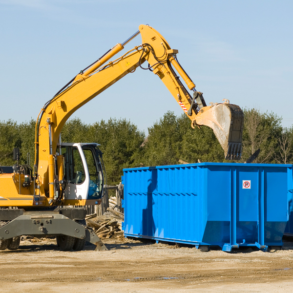 can i choose the location where the residential dumpster will be placed in Wright PA